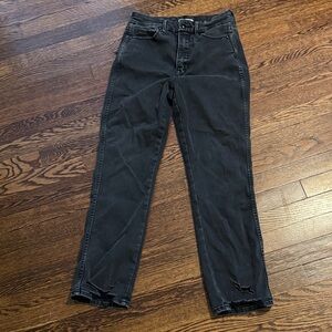 Good American Black Straight Leg Jeans